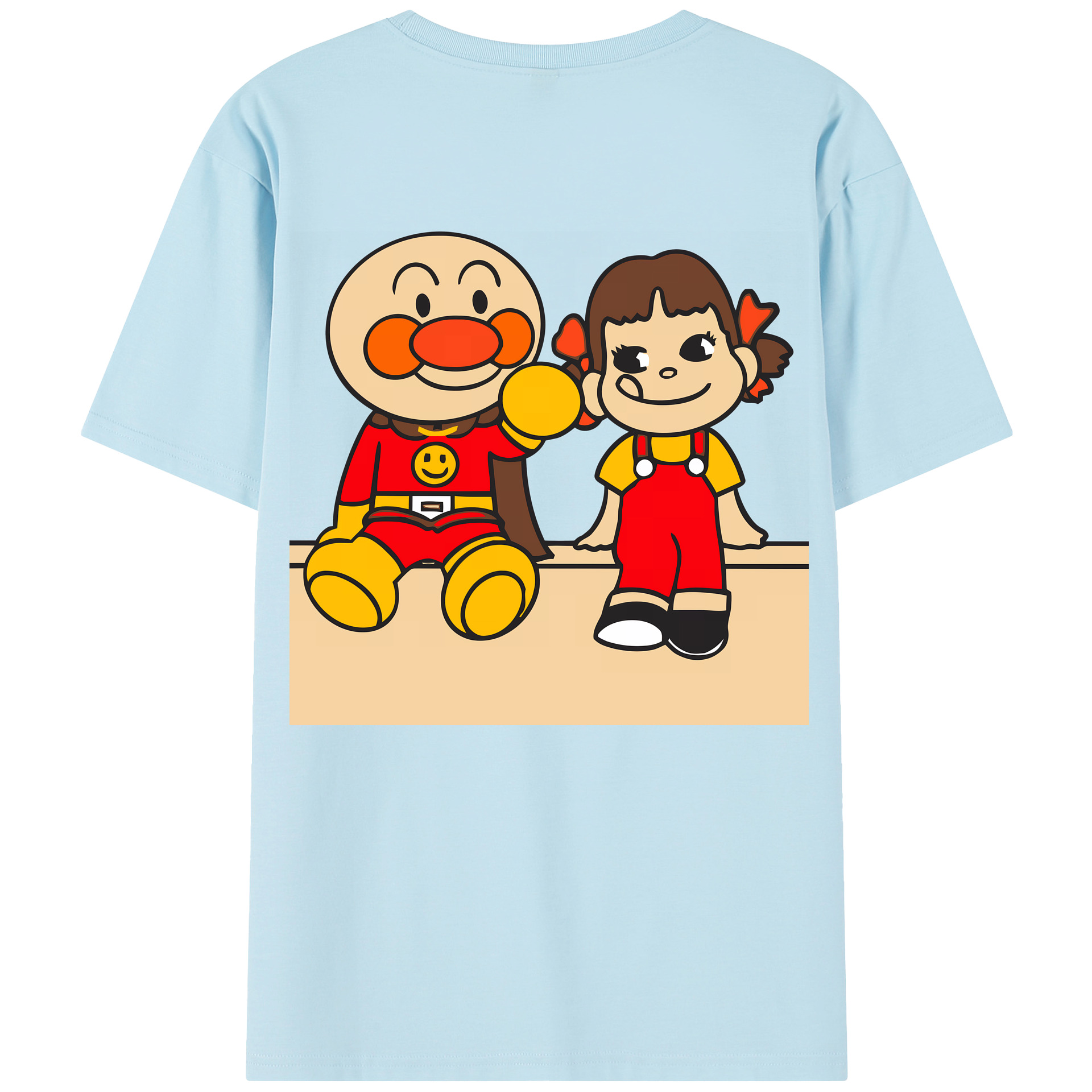 （画像用） アンパンマン Anpanman 綿100％半袖Tシャツ（背面プリント）